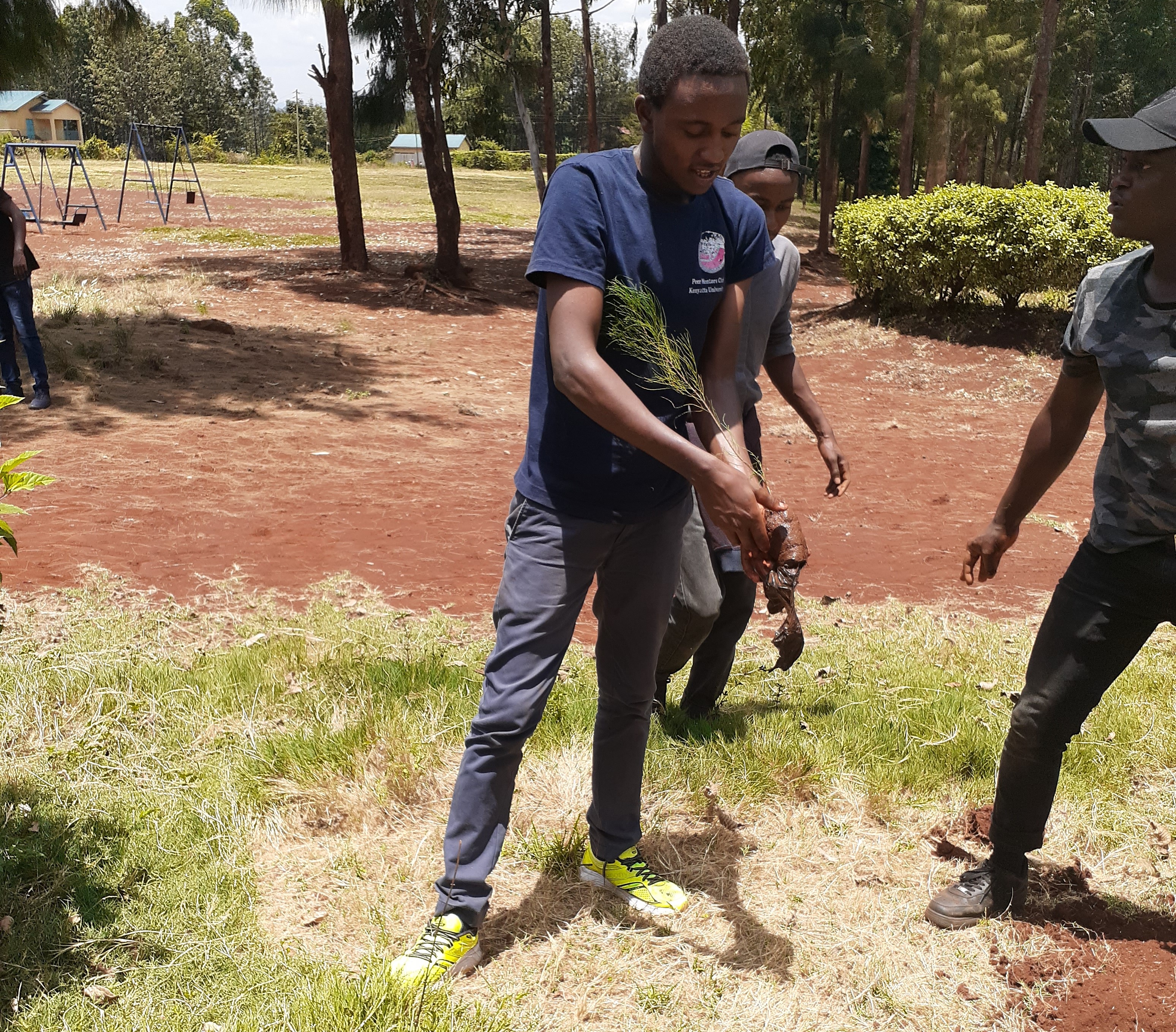 This picture was taken at one point when I was planting trees in a nearby primary school